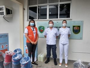 Imagem da notícia - Policlínica da PM recebe doações de insumos para tratamento da Covid
