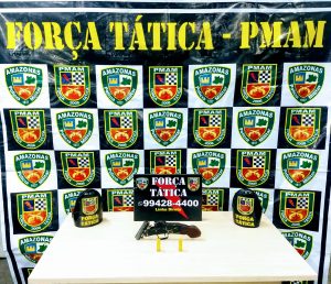 Imagem da notícia - Polícia Militar apreende adolescente e detém dois homens com arma de fogo caseira, no bairro Cidade Nova