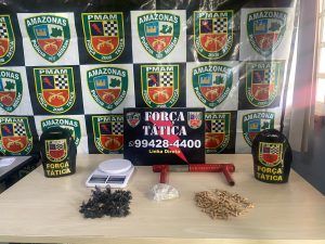 Imagem da notícia - PM detém homem em posse de drogas e arma de fogo caseira na zona norte