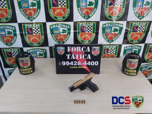 Imagem da notícia - Força Tática detém dupla por porte ilegal de arma de uso restrito