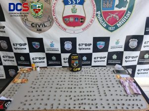 Imagem da notícia - Em Ipixuna, Polícia Militar prende infratores e apreende drogas