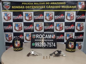 Imagem da notícia - Rocam prende dois jovens por porte e posse ilegal de arma de fogo
