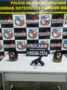 Imagem da notícia - Policiais da Rocam detêm homem em posse de arma de fogo na zona sul de Manaus