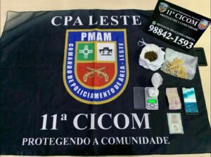 Imagem da notícia - Cicom prende homem por tráfico de drogas no Ouro Verde