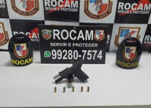 Imagem da notícia - Rocam detém homem por posse ilegal de arma de fogo na zona sul