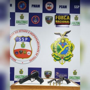 Imagem da notícia - Base Arpão prende grupo criminoso por porte ilegal de arma de fogo