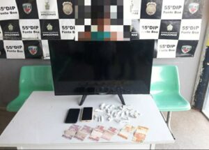 Imagem da notícia - 5° GPM/3° BPM prendem homem por tráfico de drogas em Fonte Boa