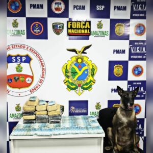 Imagem da notícia - Policiais da Base Arpão apreendem 14kg de drogas e R$ 10 mil em caixa