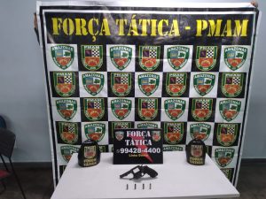 Imagem da notícia - Força Tática detém homem em posse de arma de fogo na zona centro-sul