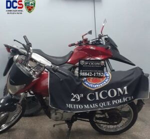 Imagem da notícia - PM detém jovem com motocicleta roubada na zona leste