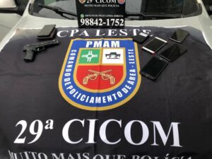 Imagem da notícia - PM detém três homens por roubo majorado, no bairro Mauazinho