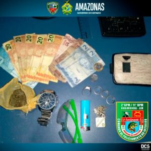 Imagem da notícia - PM detém dois homens por tráfico de entorpecentes em Nhamundá