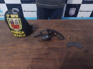 Imagem da notícia - Polícia Militar detém homem por porte ilegal de arma de fogo