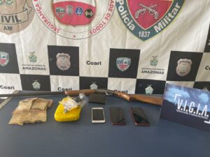 Imagem da notícia - PC do Amazonas prende homem por tráfico de drogas e pirataria em Coari