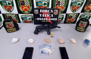 Imagem da notícia - Força Tática detém 9 e apreende 245 porções de drogas e seis armas