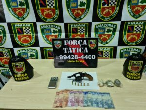 Imagem da notícia - Força Tática detém jovem com arma de fogo e drogas no Colônia Terra Nova