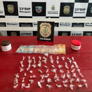 Imagem da notícia - PC-AM prende homem com 71 porções de oxi, em Manaquiri