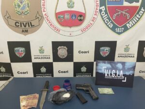 Imagem da notícia - Homem é preso em Coari por tráfico de drogas e porte ilegal de arma