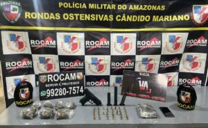 Imagem da notícia - PM detém homem com arma, munições e entorpecentes em Tabatinga