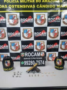 Imagem da notícia - Rocam detém jovem portando arma de fogo e entorpecentes na zona norte