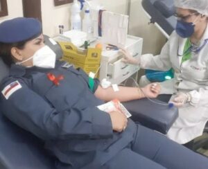 Imagem da notícia - PM celebra 184 anos com doação de 80 bolsas de sangue para o Hemoam