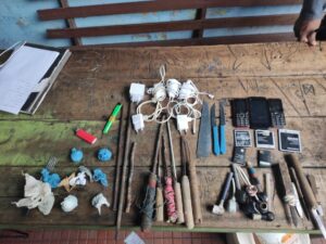 Imagem da notícia - PM apreende materiais ilícitos durante revista prisional em Tefé