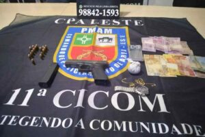Imagem da notícia - PM detém homem por tráfico de drogas e porte ilegal de arma