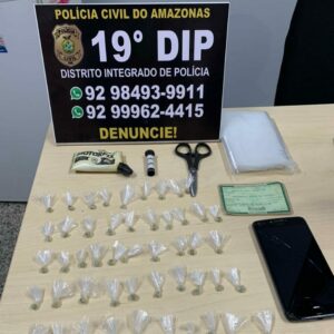 Imagem da notícia - PC-AM prende casal por tráfico de drogas e corrupção de menores