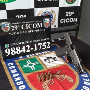 Imagem da notícia - Polícia Militar apreende arma de fogo na zona leste