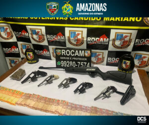 Imagem da notícia - PM apreende armas e drogas em mochila no município de Itacoatiara