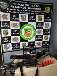Imagem da notícia - PM apreende quatro armas de fogo e munições na zona leste da capital