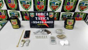 Imagem da notícia - Força Tática detém envolvidos com tráfico de drogas e apreende armas