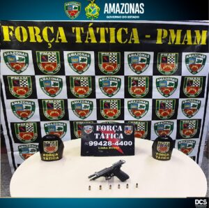 Imagem da notícia - PM prende homem e apreende adolescente por porte ilegal de arma de fogo