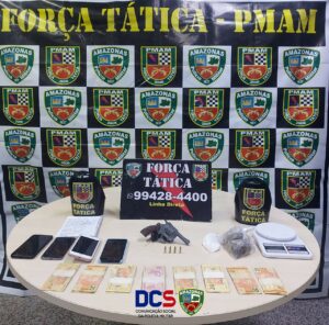 Imagem da notícia - PM prende homem em posse de arma, munições e entorpecentes