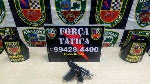 Imagem da notícia - Força Tática detém jovem com arma e drogas no Nova Esperança