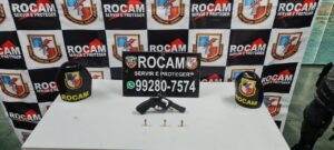 Imagem da notícia - Rocam detém homem por porte ilegal de arma de fogo