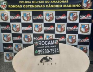 Imagem da notícia - Rocam prende homem por porte ilegal de arma de fogo na zona norte