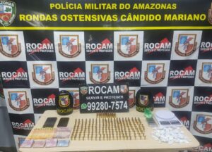 Imagem da notícia - Rocam detém homens com drogas e grande quantidade de munições