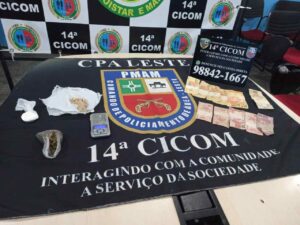 Imagem da notícia - Dupla é presa com entorpecentes e dinheiro no bairro Tancredo Neves