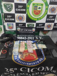 Imagem da notícia - PM detém dois homens com aparelhos celulares e simulacro de arma de fogo