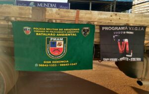 Imagem da notícia - PM prende cinco pessoas e apreende caminhões com madeira irregular