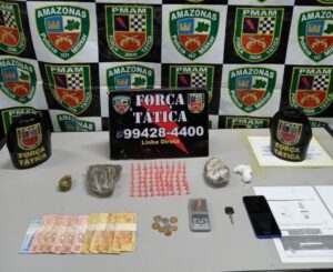 Imagem da notícia - Força Tática detém homem e mulher por tráfico de drogas em Manaus