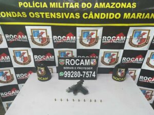 Imagem da notícia - Na zona sul, Rocam detém um homem com arma de fogo e munições