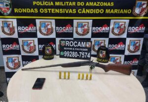 Imagem da notícia - Rocam prende homem em posse de arma de fogo e munições na zona oeste