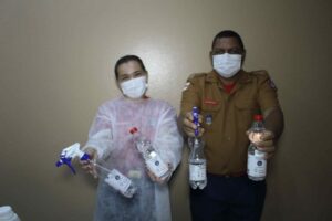 Imagem da notícia - Corpo de Bombeiros produziu mais de 10 mil litros de álcool 70%