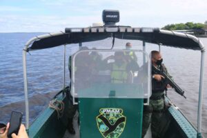 Imagem da notícia - Batalhão Ambiental realiza patrulhamento fluvial em zonas de Manaus