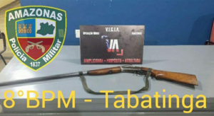 Imagem da notícia - Em Tabatinga, PM apreende arma utilizada em tentativa de homicídio