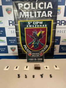 Imagem da notícia - PMAM prende casal envolvido com tráfico drogas em Boca do Acre