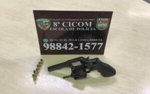 Imagem da notícia - Jovem com arma de fogo é detido pela Polícia Militar no bairro Compensa