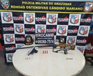Imagem da notícia - Rocam prende home com três armas de fogo